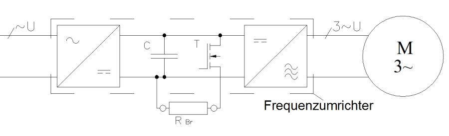 Schaltungslayout Frequenzumrichter