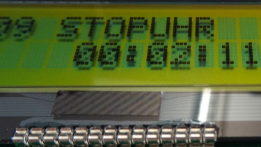 Stoppuhr auf LCD